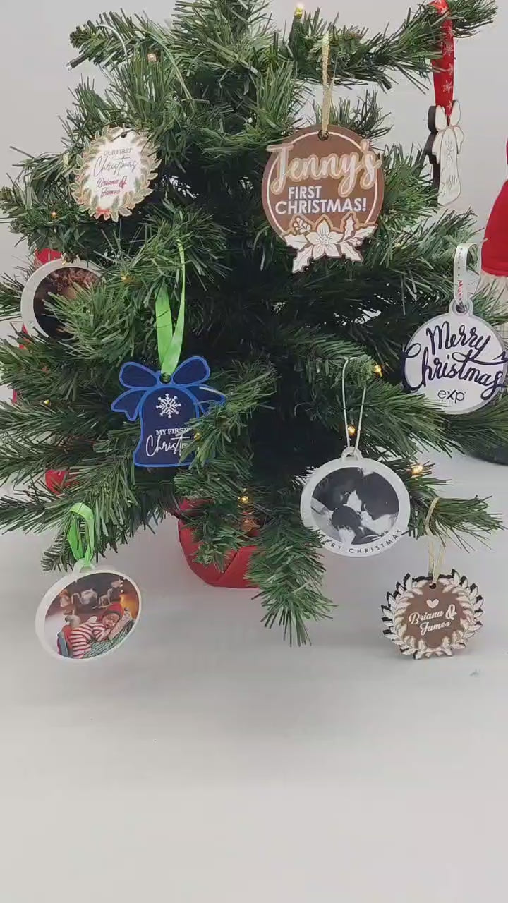 REAL ESTATE Round Logo Christmas Ornament