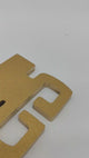 Gold Key-Shaped Sign "Sold By" White Text