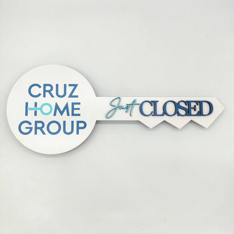 Round Realtor Sign "Cruz Home Group"