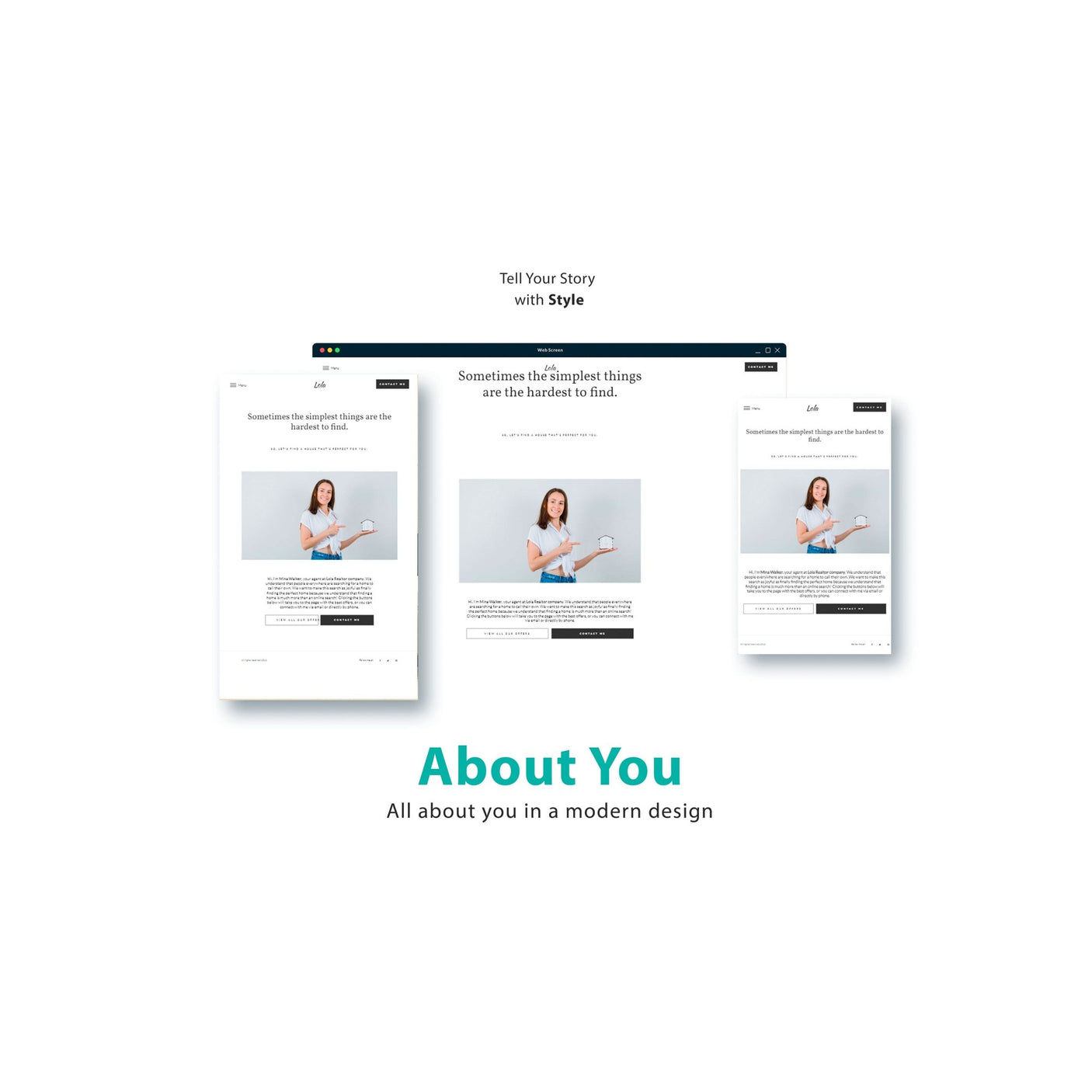 Real Estate Personal Website Template - Lola - Real Estate Store