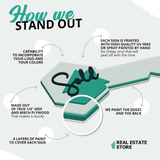 Real Estate Round Key With Painted House & State Outline for Realtors - Real Estate Store