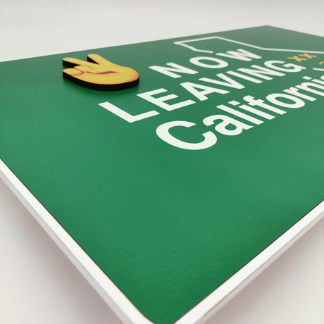 Rectangle Shaped Prop «NOW leaving California» - Real Estate Store