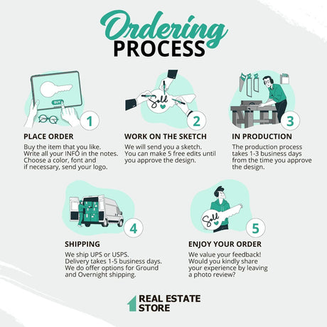 Rectangle Shaped Sign Props «Best Lender Ever»‎ - Real Estate Store