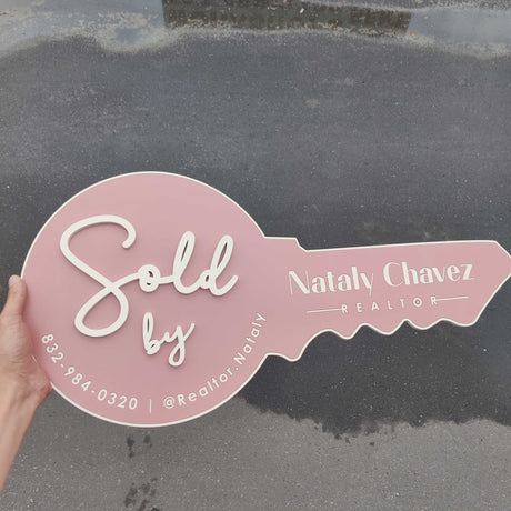 Round Shaped Girlish Real Estate Sign - Real Estate Store