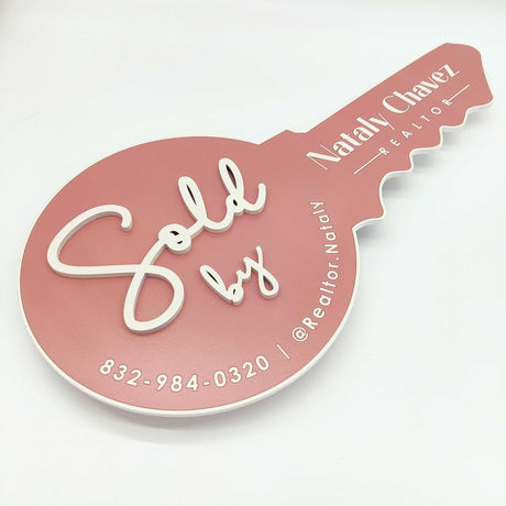 Round Shaped Girlish Real Estate Sign - Real Estate Store