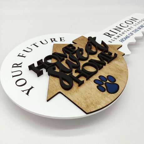 Round Shaped «Home Sweet Home»‎ with dog tracks Realtor Sign - Real Estate Store