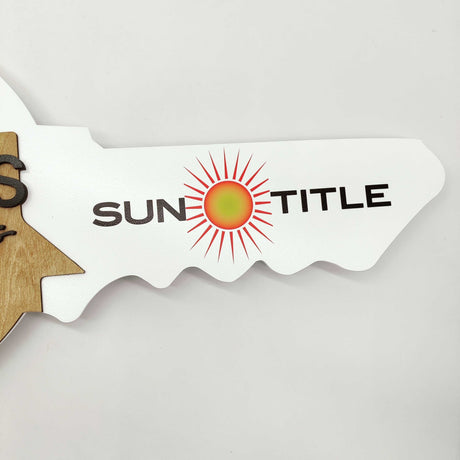 Round Shaped Key "Tenemos Las Iiaves" - Real Estate Store