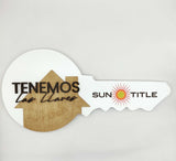 Round Shaped Key "Tenemos Las Iiaves" - Real Estate Store