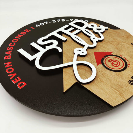 Round Shaped Sign Round Sign «Listed & Sold»‎ - Real Estate Store