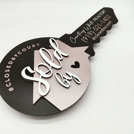 Round Shaped Sold by House Sign - Real Estate Store