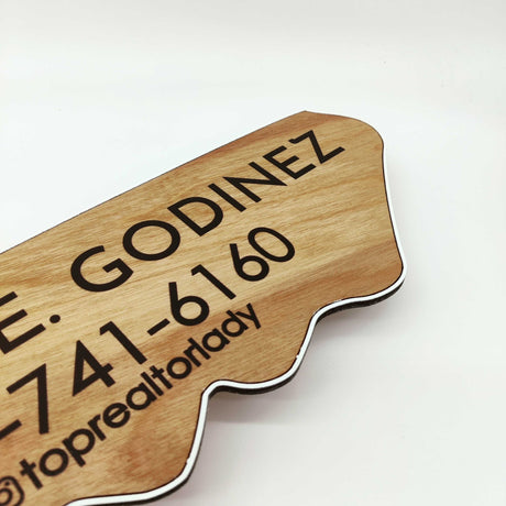 Round Shaped Sold Round Key Sign Real Estate with Logo - Real Estate Store