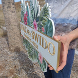 Custom Shape Tropical Sign with Acryl Element