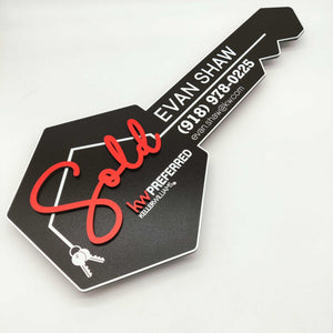 Key Property. Sign Key Shaped Signs for Realtors: Marketing a Property – Real Estate Store