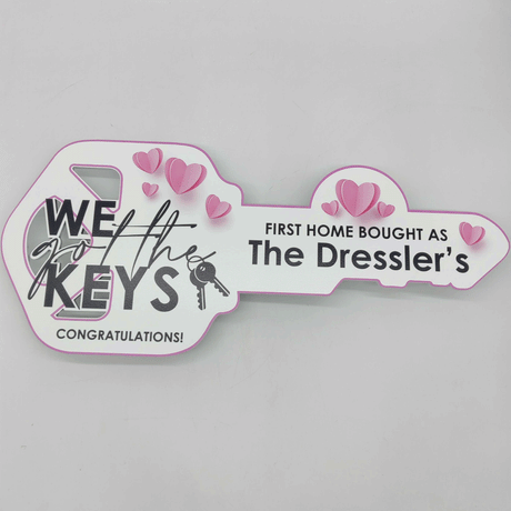We got the keys with cute hearts