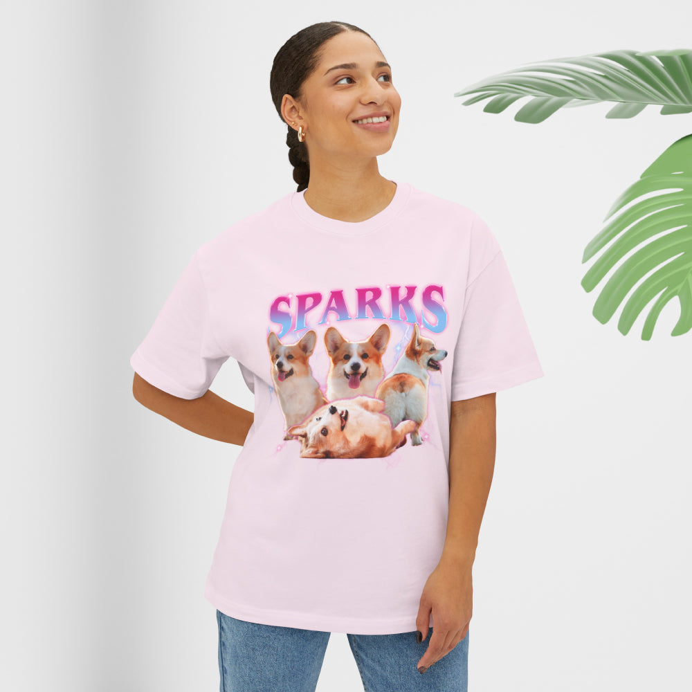 Vintage Pet T-Shirt  Custom Cat Photo & Name