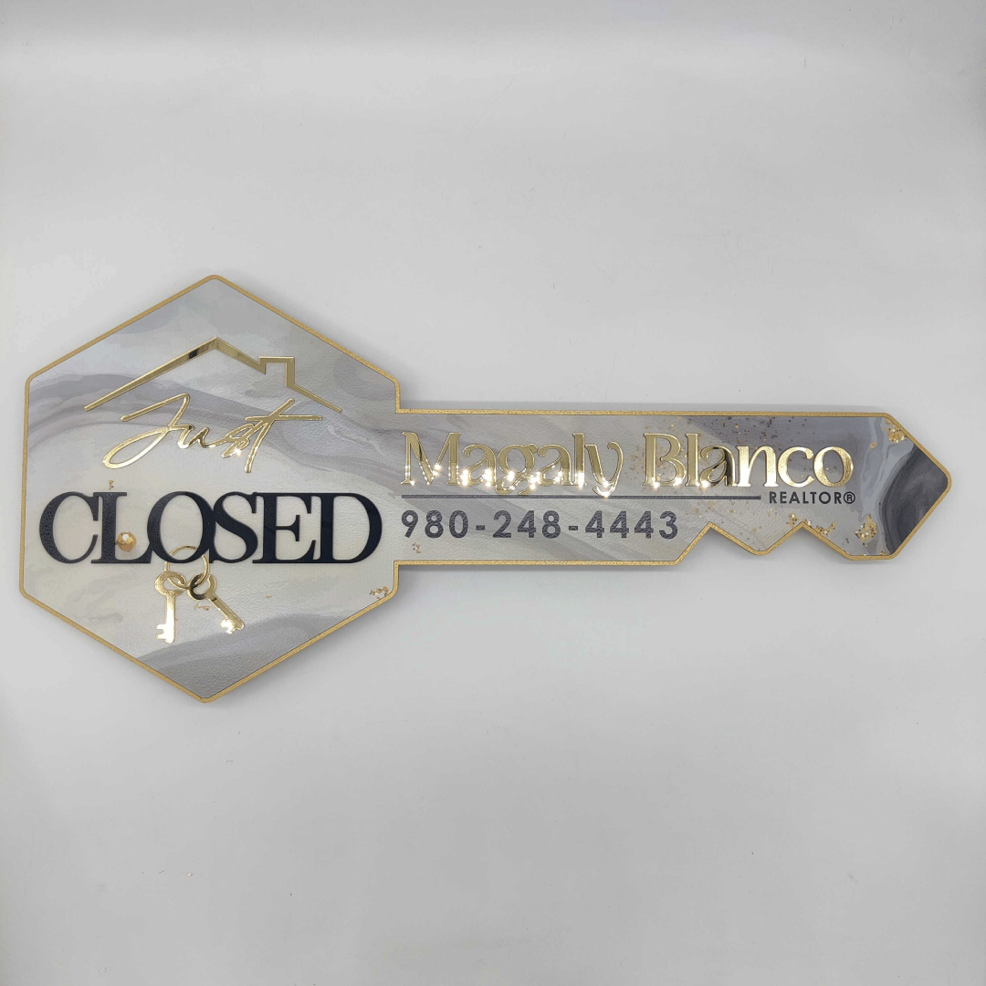 Mirrored Sign "Magaly Blanco"