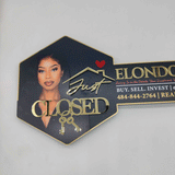 Mirrored Gold Sign for Realtors