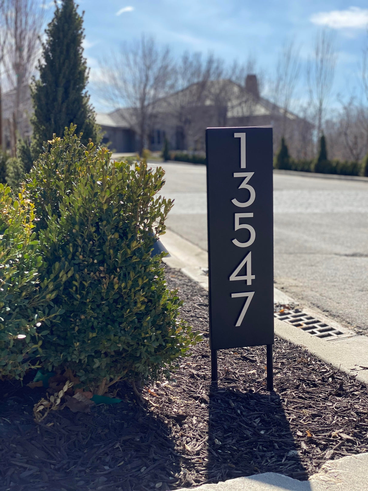 Welcome Home House Number Yard Sign