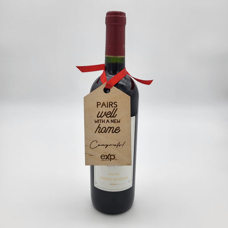 Wine Bottle Tag - Real Estate Store