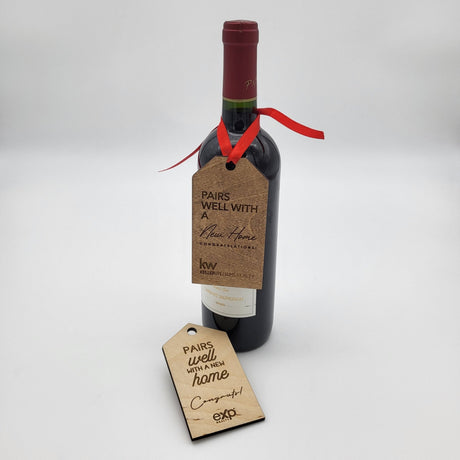 Wine Bottle Tag - Real Estate Store