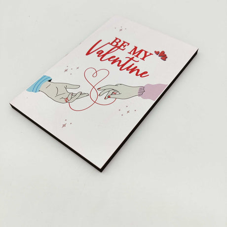 Wooden Card for Valentine's Day «BE MY Valentine»‎ - Real Estate Store