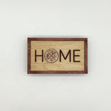 Wooden Magnetic Key Holder with text «Home» - Real Estate Store