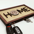 Wooden Magnetic Key Holder with text «Home» - Real Estate Store