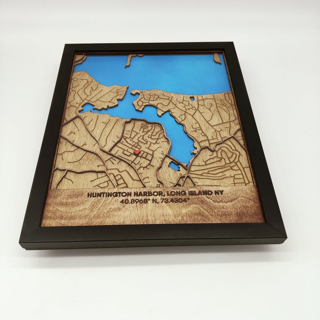 Wooden Map of any City (Laser Cut) - Real Estate Store