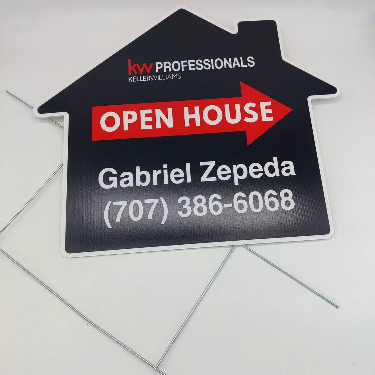 Yard Sign House Shaped Sign - Real Estate Store