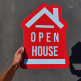 Yard Sign Open House Sign «House» Shape - Real Estate Store