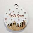 White Round Christmast ornaments for Real Estate Agents
